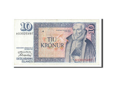 Iceland, 10 Krónur, 1981, KM #48a, AU(50-53), AO3525497