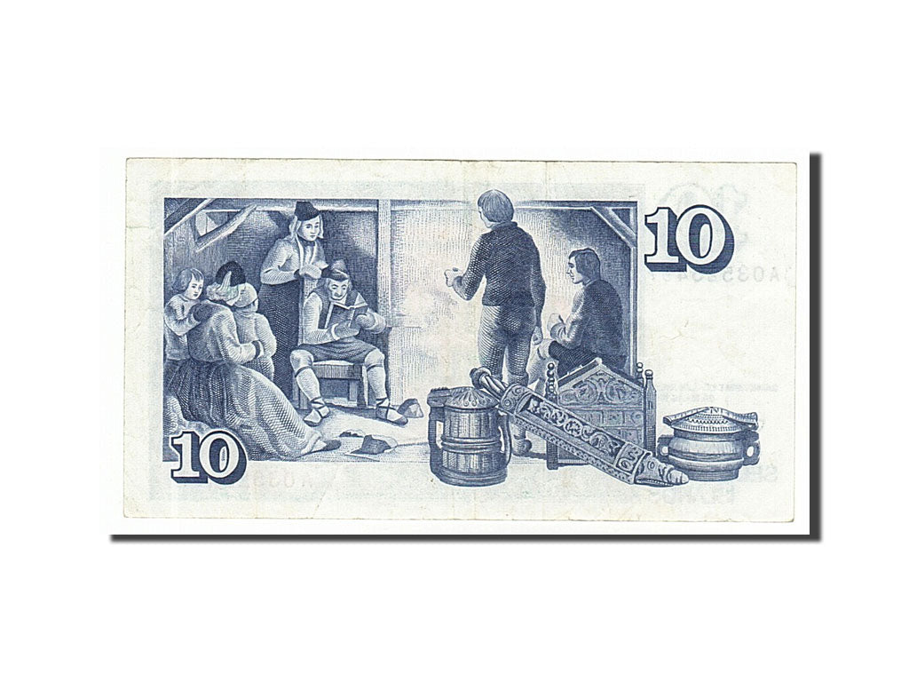 Iceland, 10 Krónur, 1981, KM #48a, AU(50-53), AO3525497