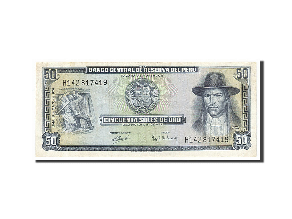 Perù, 50 Soles De Oro, 1974, 1974-05-16, BB