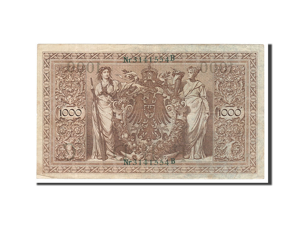 Germany, 1000 Mark, 1910, KM #45b, 1910-04-21, AU(50-53), 3141554B