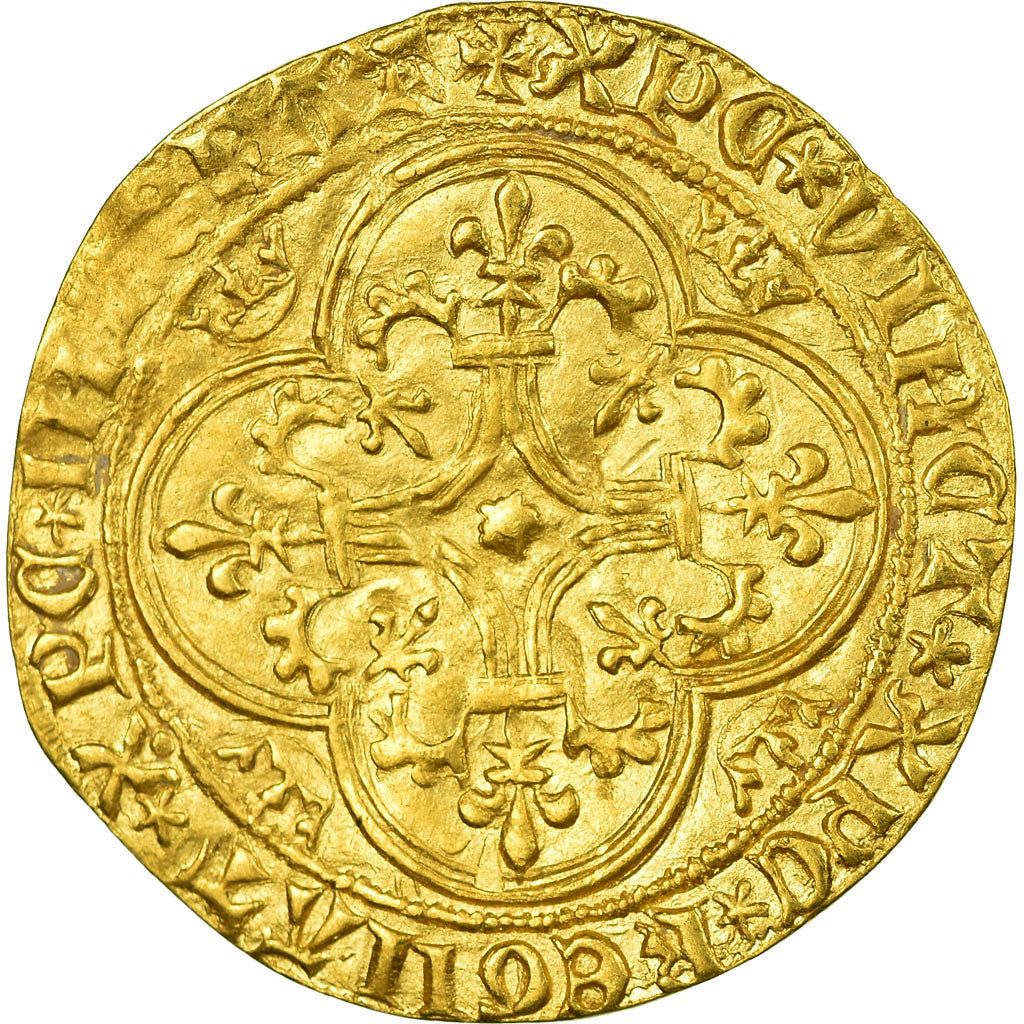 Munten, Frankrijk, Ecu d'or, Saint Lô, ZF+, Goud, Duplessy:369C