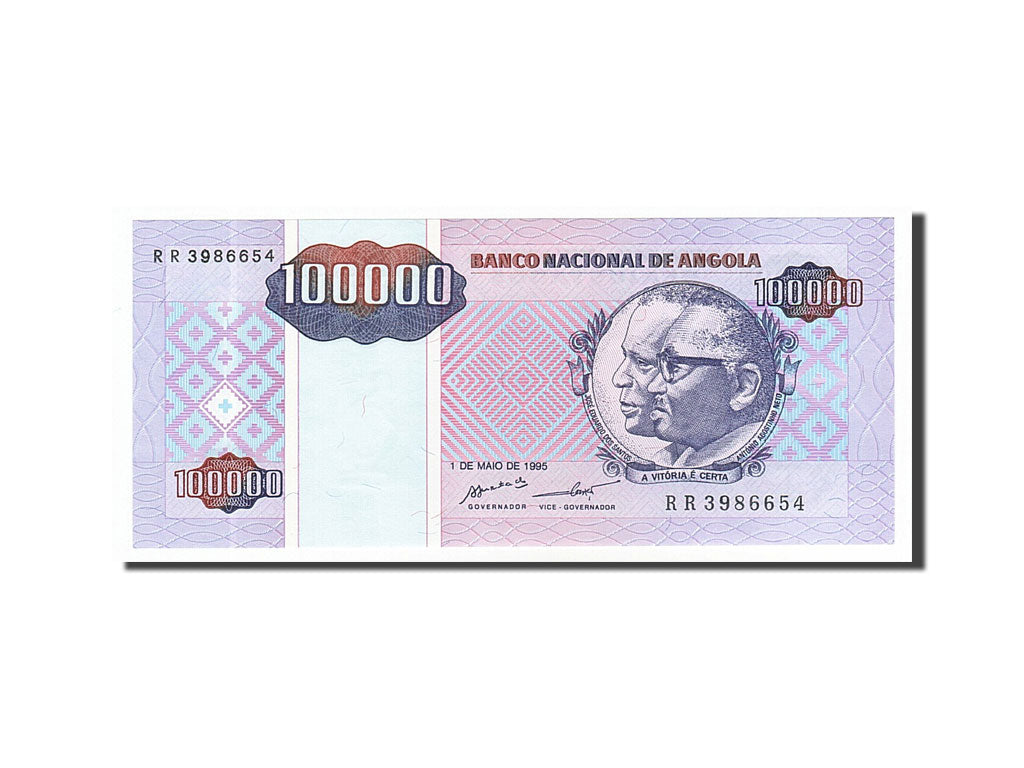 Billete, 10,000 Kwanzas Reajustados, 1995, Angola, 1995-05-01, UNC