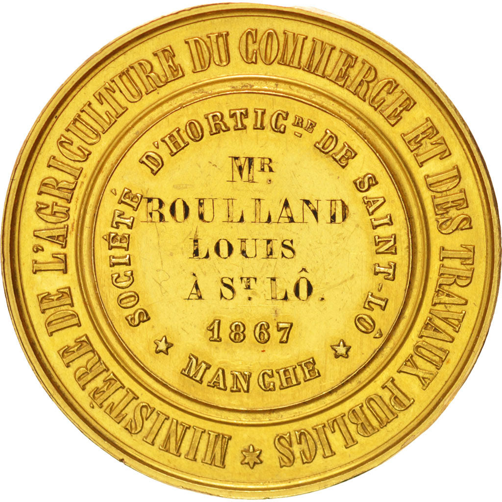 France, Medal, Société d'horticulture de Saint-Lô - Manche, Second French