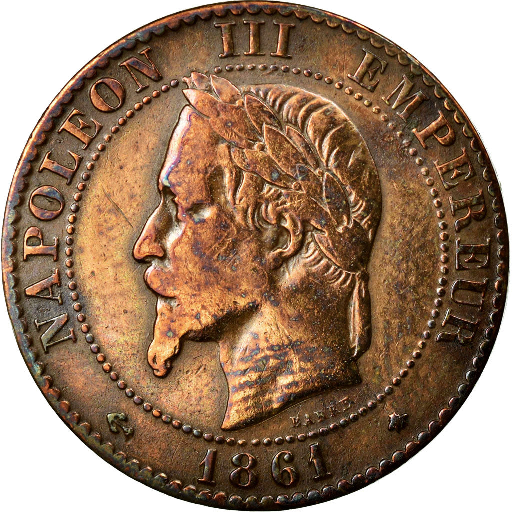 Coin, France, Napoleon III, Napoléon III, 2 Centimes, 1861, Paris, VF(30-35)