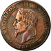Moneta, Francia, Napoleon III, Napoléon III, 2 Centimes, 1861, Bordeaux, BB