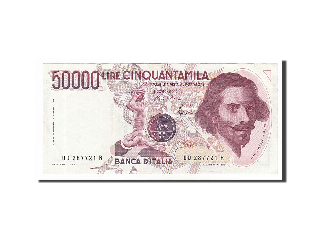 Banknote, Italy, 50,000 Lire, 1984, 1984-02-06, AU(55-58)
