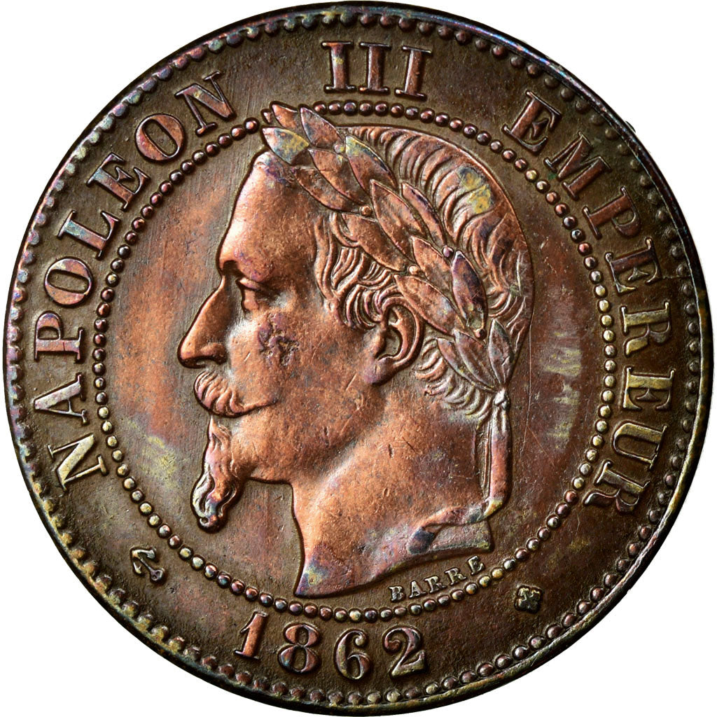 Coin, France, Napoleon III, Napoléon III, 2 Centimes, 1862, Strasbourg