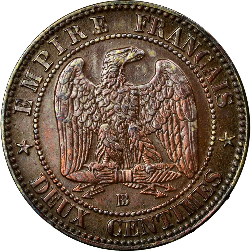 Coin, France, Napoleon III, Napoléon III, 2 Centimes, 1862, Strasbourg