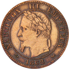 Coin, France, Napoleon III, Napoléon III, 2 Centimes, 1862, Bordeaux