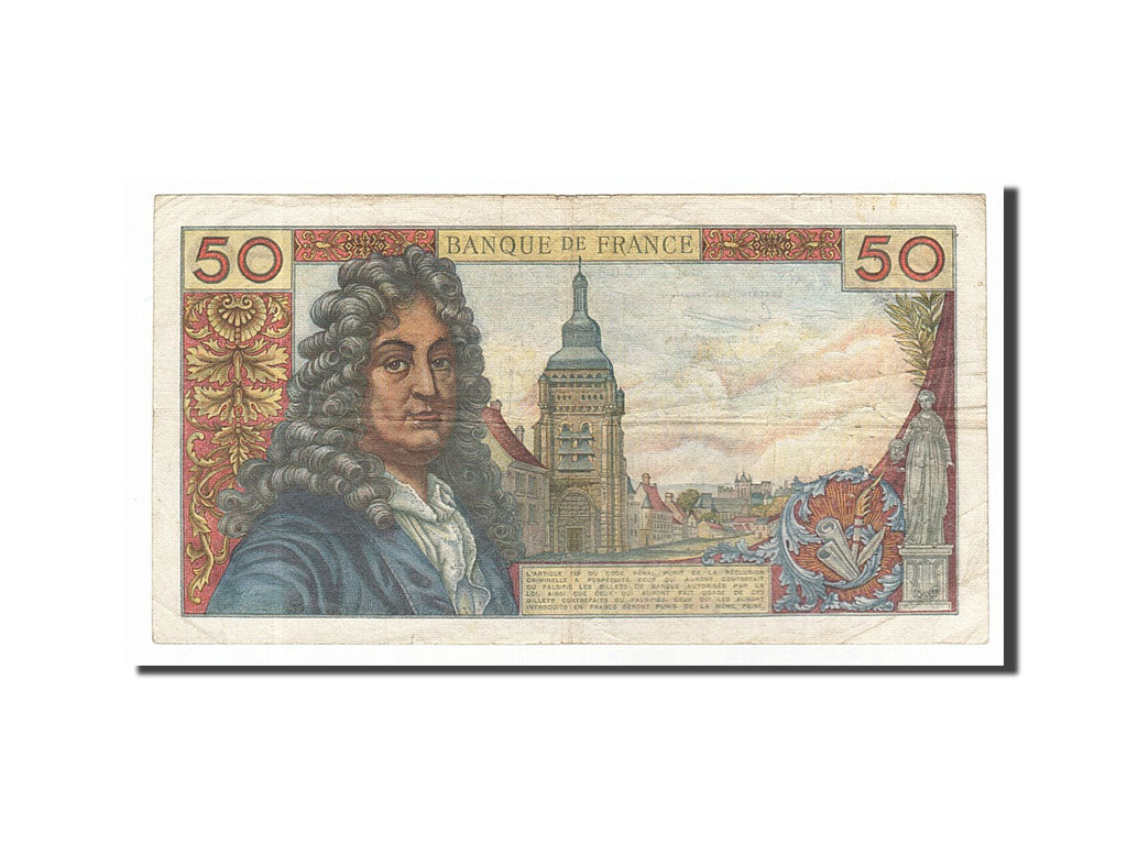 France, 50 Francs, 50 F 1962-1976 ''Racine'', 1962, KM #148a, 1962-12-06,...