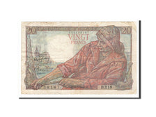France, 20 Francs, 20 F 1942-1950 ''Pêcheur'', 1949, KM #100c, 1949-05-19, V...