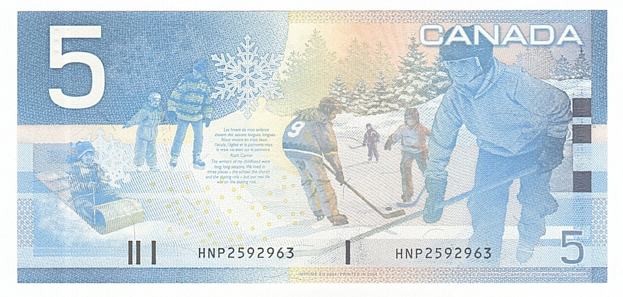 Canada, 5 Dollars, 2004, KM #101c, UNC(65-70), HNP2592963
