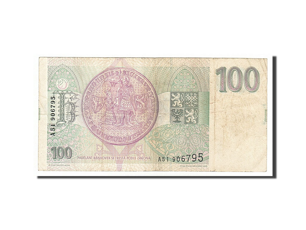 Banknote, Czech Republic, 100 Korun, 1993, VF(20-25)
