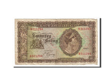 Luxembourg, 20 Frang, 1943, KM #42a, VF(20-25), B311294