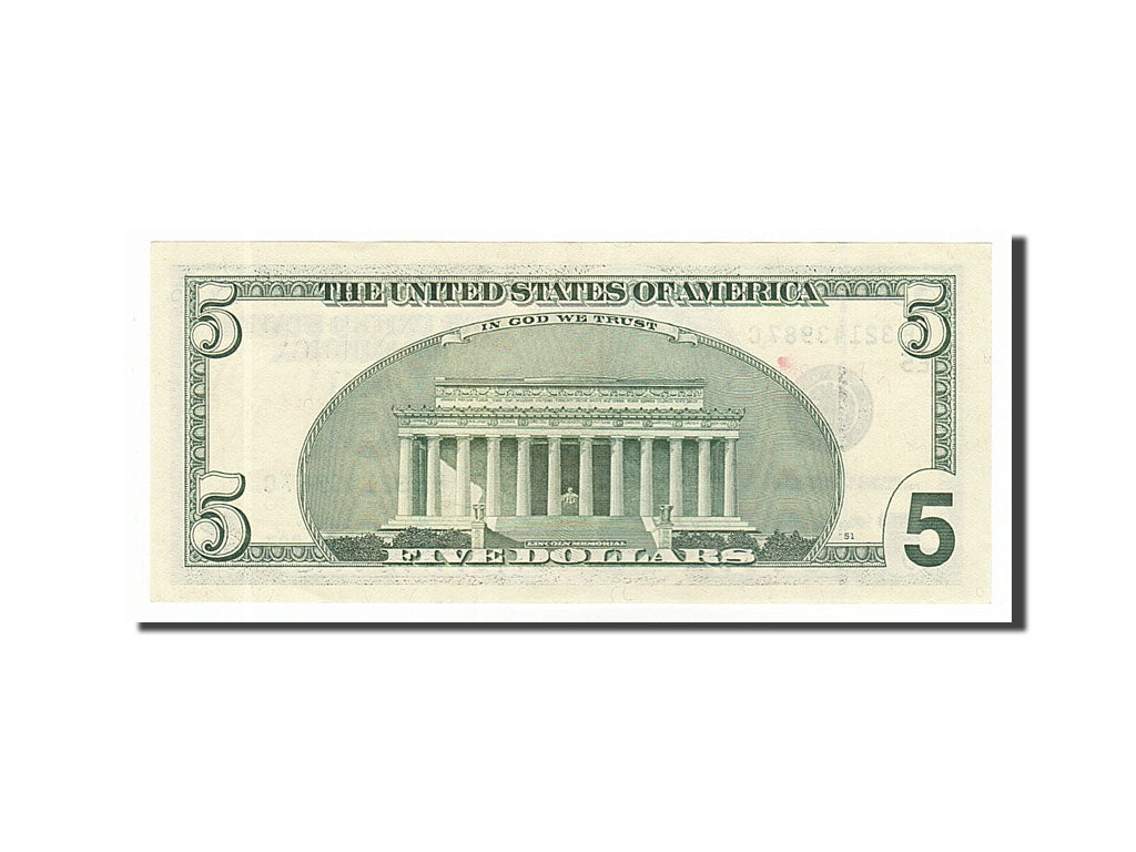 United States, Five Dollars, 1999, KM #4518, UNC(63), BE32143987C