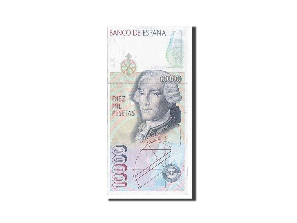 Banknote, Spain, 10,000 Pesetas, 1992, 1992-10-12, AU(55-58)