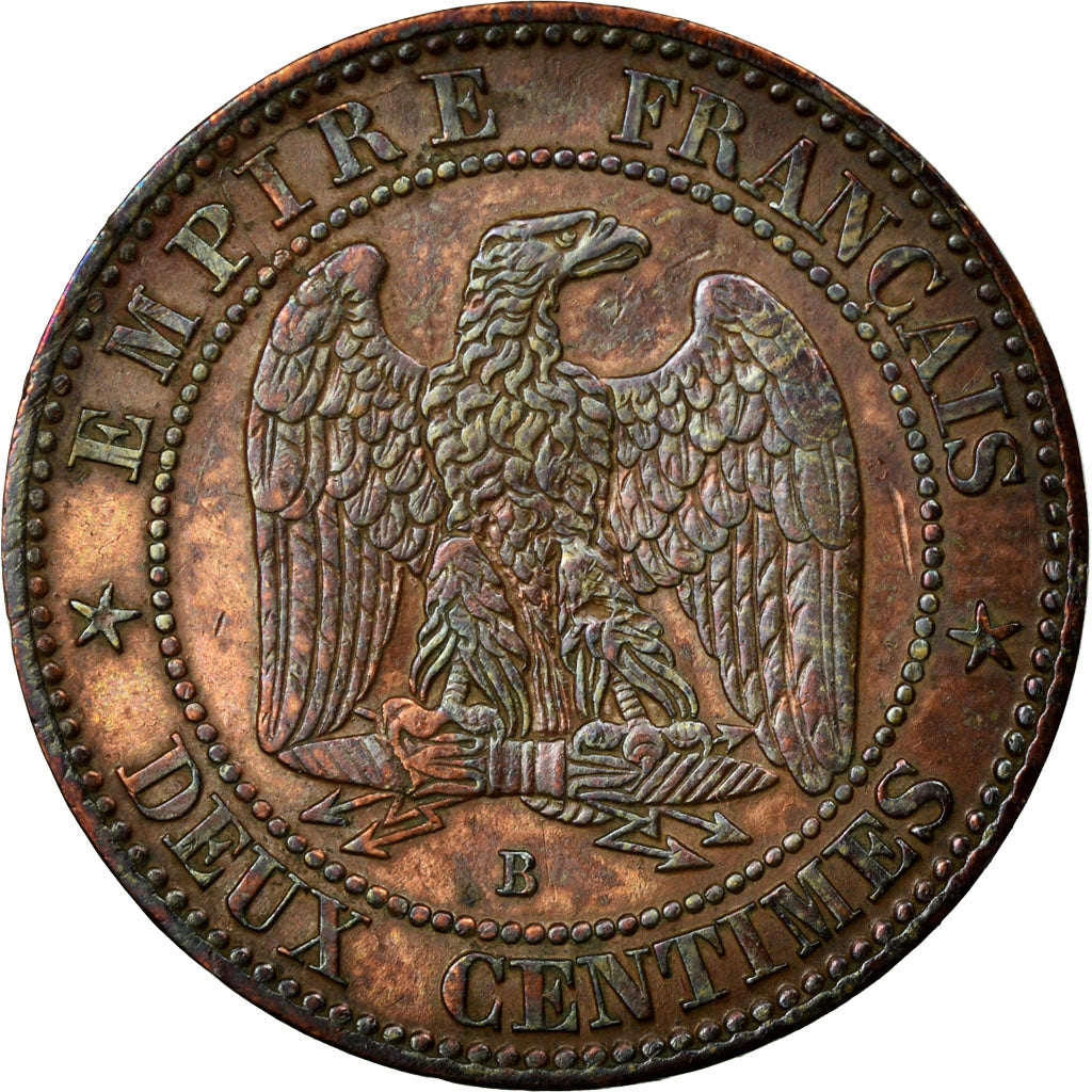 Coin, France, Napoleon III, Napoléon III, 2 Centimes, 1857, Rouen, EF(40-45)