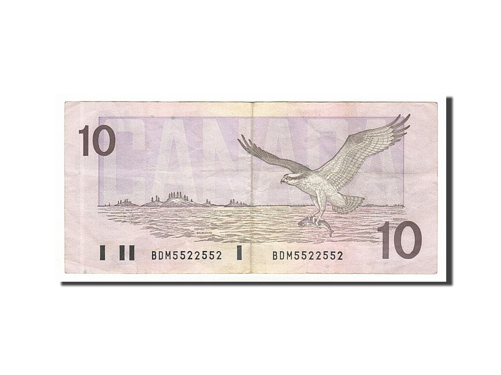 Canada, 10 Dollars, 1989, KM #96b, AU(50-53), BDM5522552