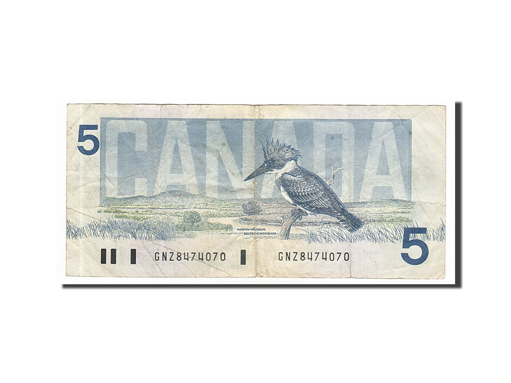 Canada, 5 Dollars, 1986, KM #95c, VF(30-35), GNZ8474070