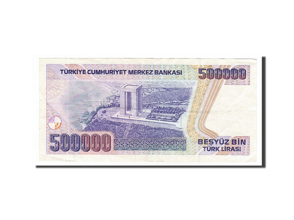 Turkey, 500,000 Lira, 1993, KM #212, AU(55-58), F68758157