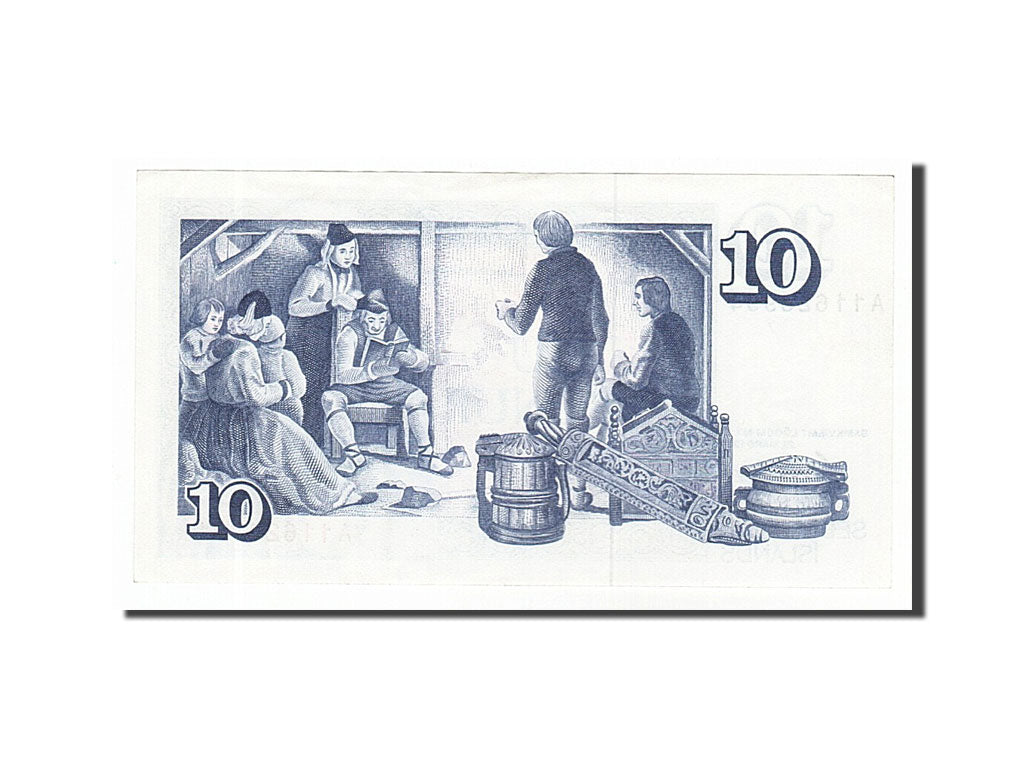 Iceland, 10 Krónur, 1981, KM #48a, UNC(63), A11623994