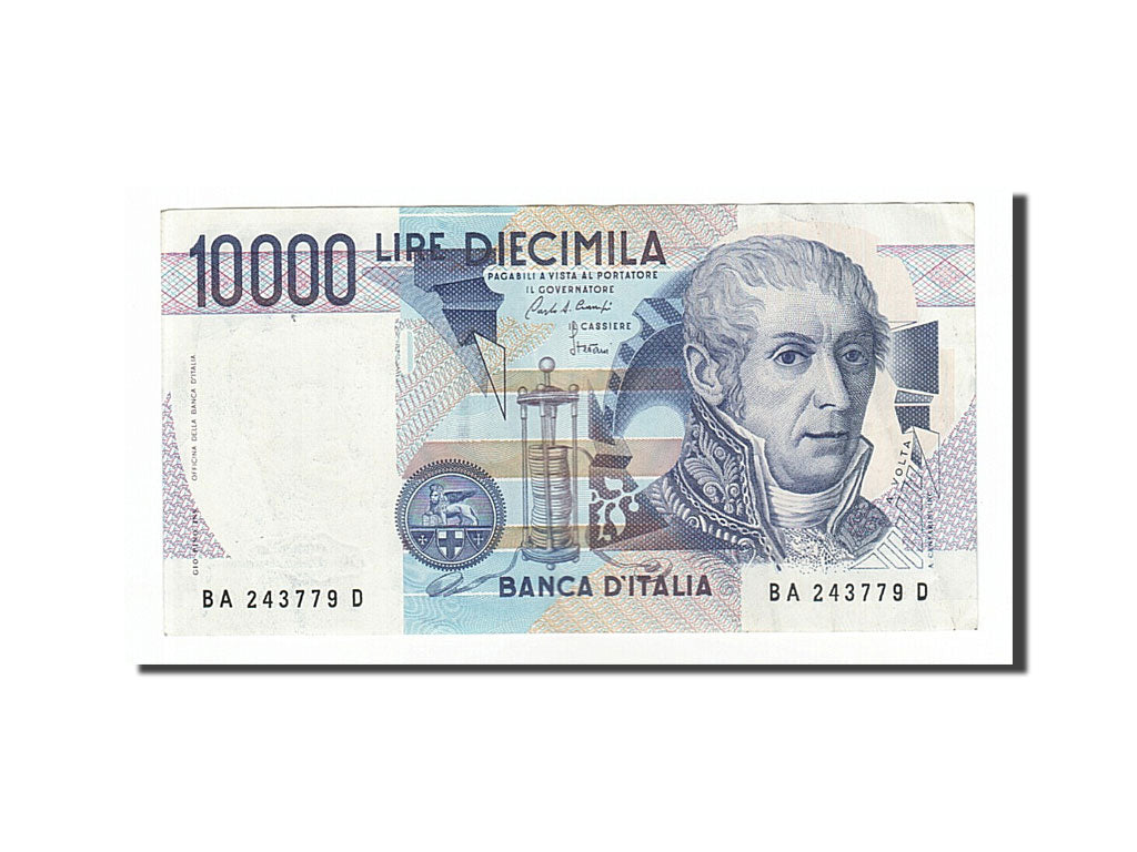 Banknote, Italy, 10,000 Lire, 1984, 1984-09-03, AU(55-58)