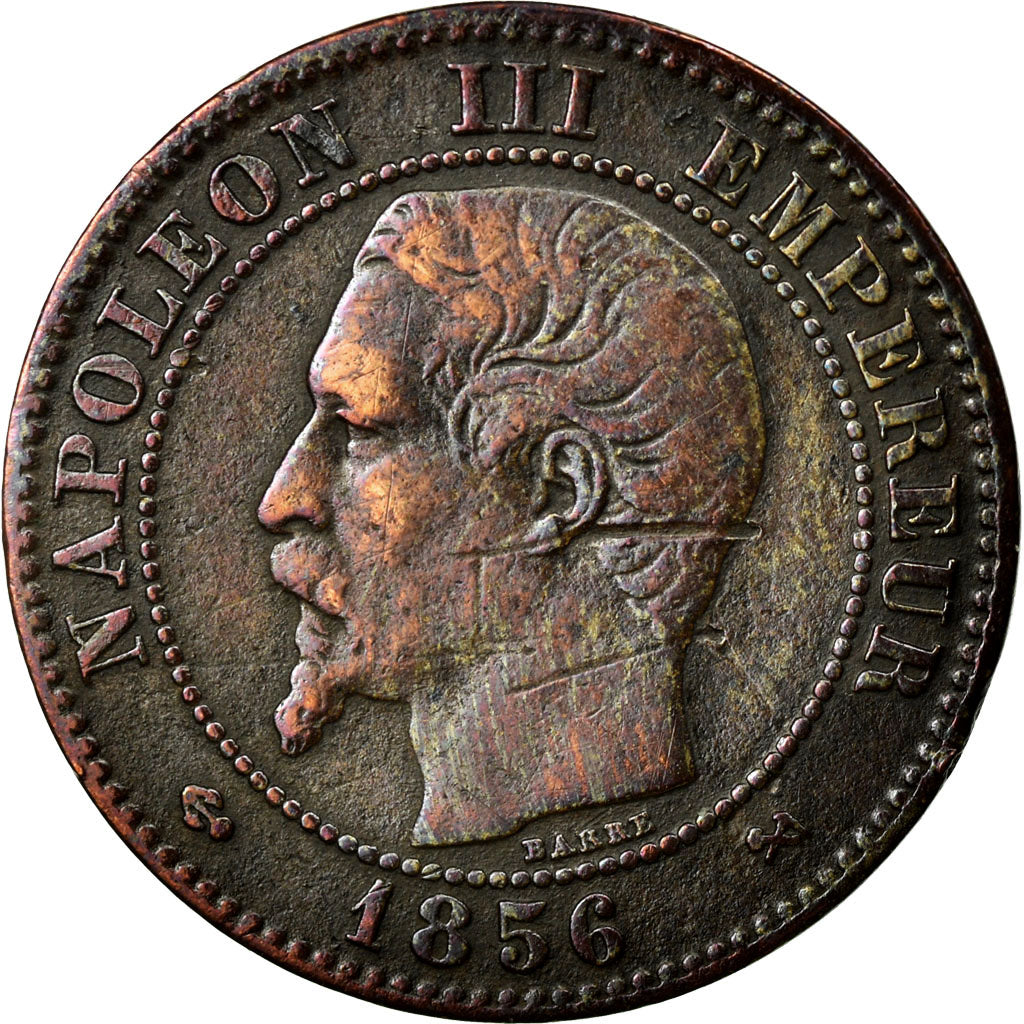 Coin, France, Napoleon III, Napoléon III, 2 Centimes, 1856, Rouen, VF(30-35)