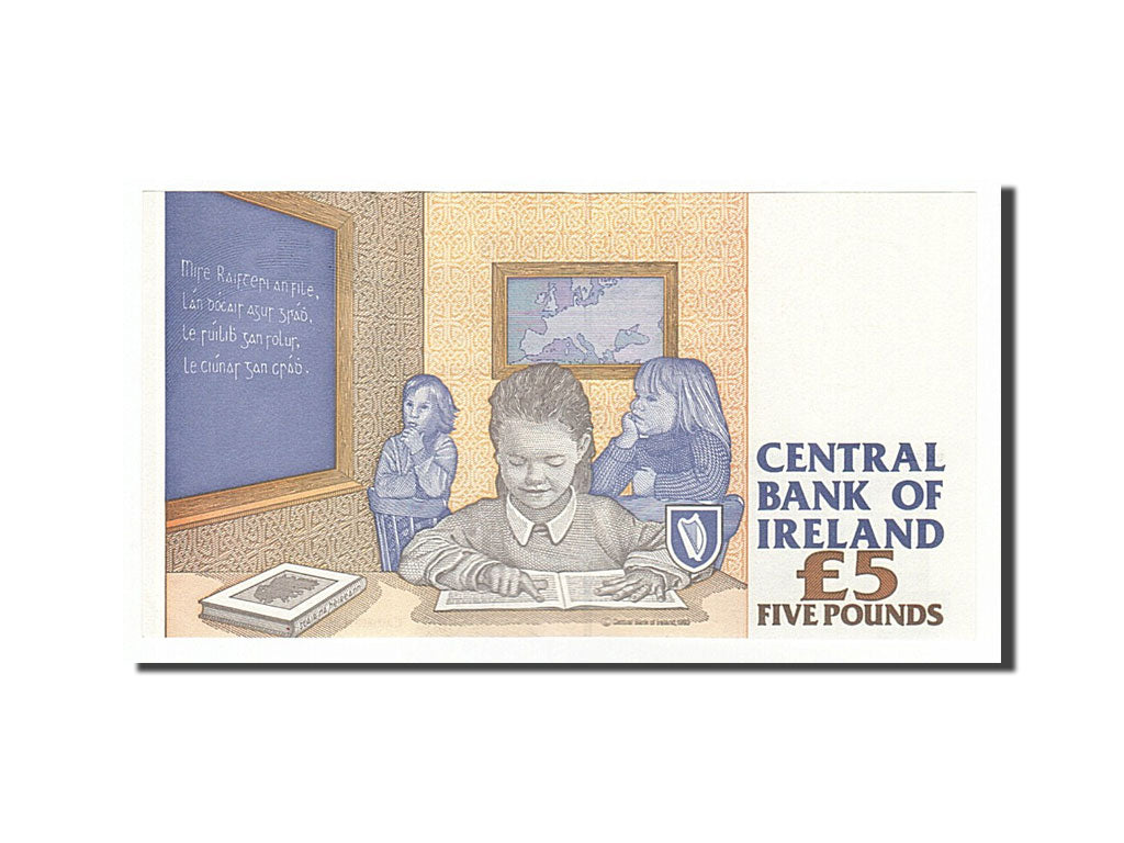 Banknote, Ireland - Republic, 5 Pounds, 1995, 1995-02-10, AU(55-58)