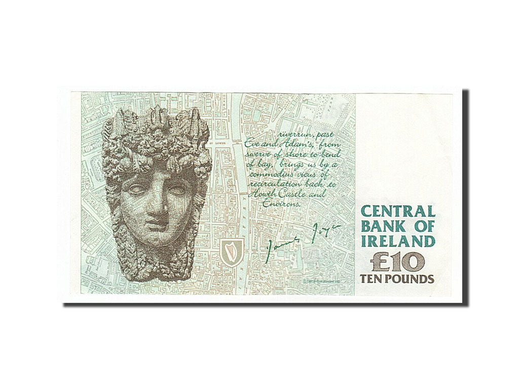 Irlande, 10 Livres type Joyce