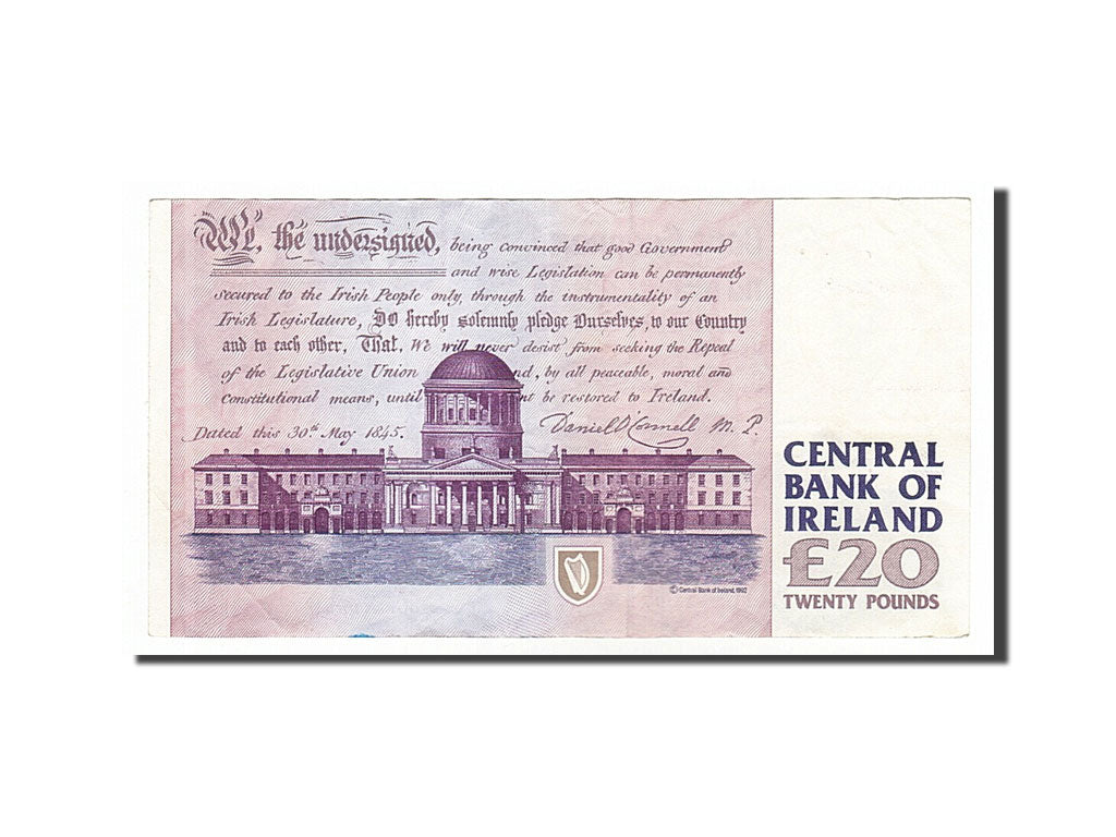 Ireland - Republic, 20 Pounds, 1995, KM #77b, 1995-07-11, AU(50-53), LBB873501