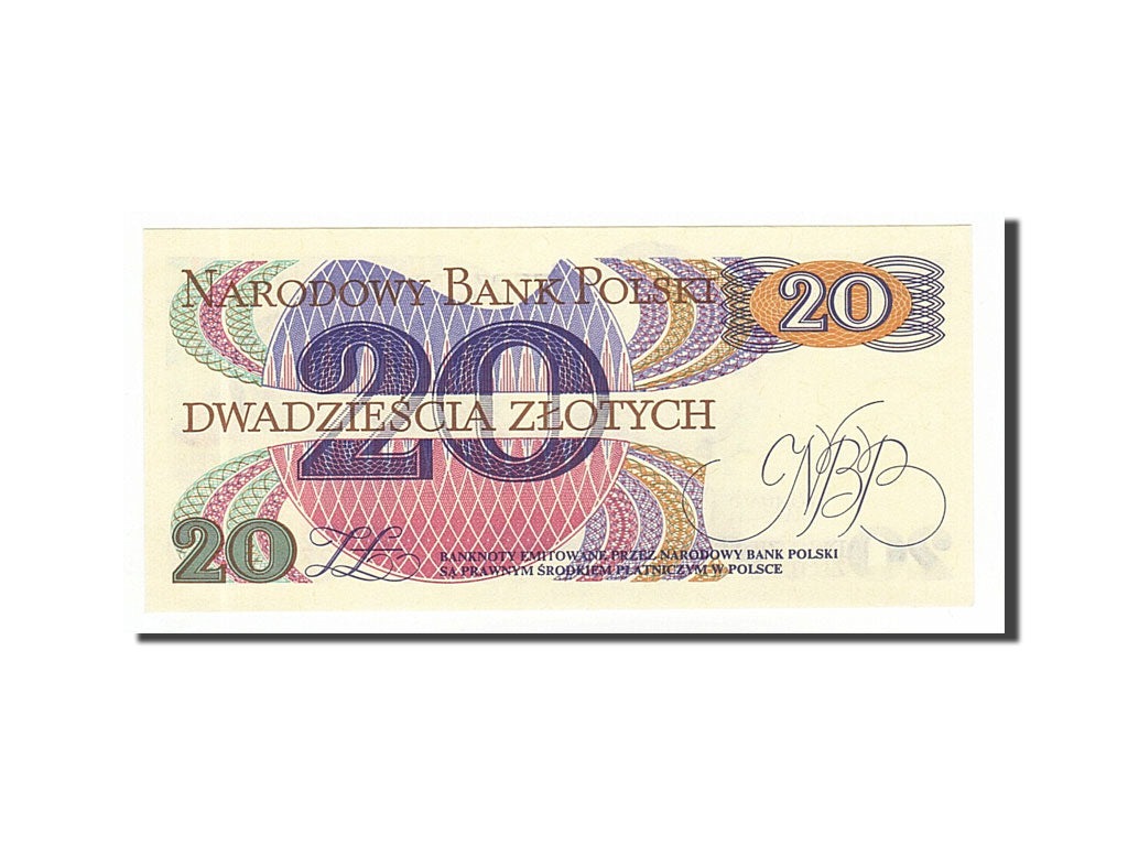 Banknote, Poland, 20 Zlotych, 1982, 1982-06-01, UNC(65-70)