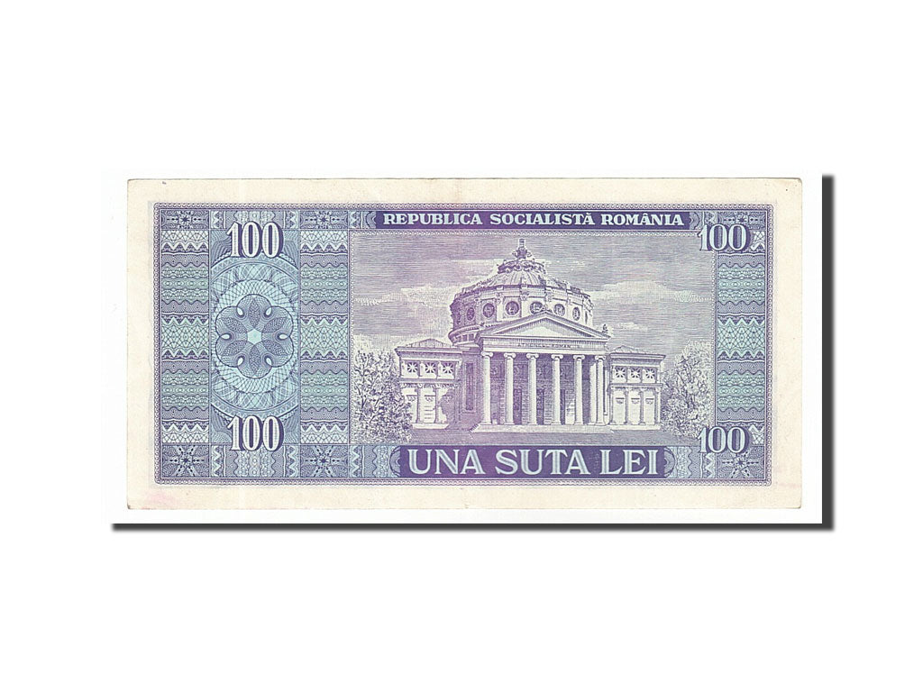 Romania, 100 Lei, 1966, KM #97a, AU(50-53), F.0174