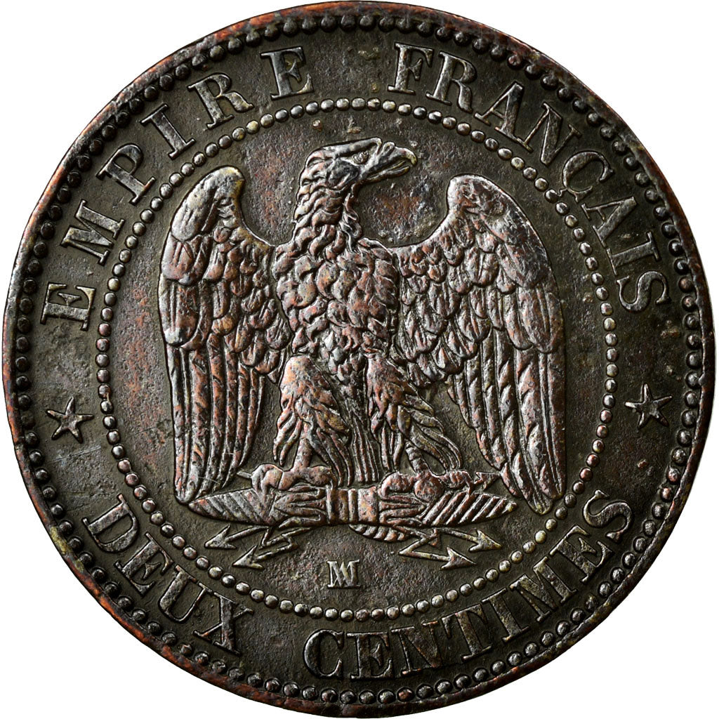 Münze, Frankreich, Napoleon III, Napoléon III, 2 Centimes, 1855, Marseille, S