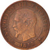 France, Napoleon III, 2 Centimes, 1855, Lyon, EF(40-45), Bronze, KM 776.4