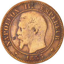 Frankreich, Napoleon III, 2 Centimes, 1855, Paris, VF(30-35), KM 776.1
