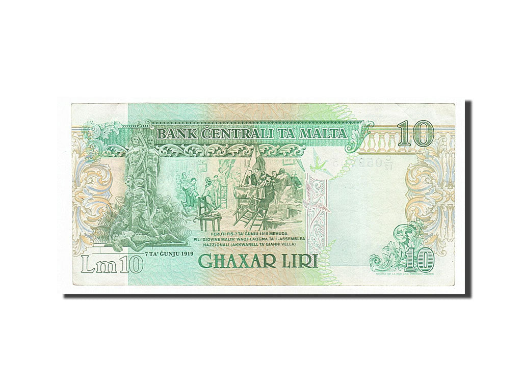 Malta, 2 Liri, 1994, KM #45a, VF(20-25), A/10