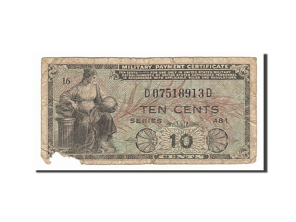 Biljet, Verenigde Staten, 10 Cents, 1951, KM:M23, TB