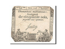 France, 50 Sols, 1793, KM #A70b, 1793-05-23, VF(20-25), Lafaurie #167, France,..