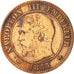 France, Napoleon III, 2 Centimes, 1855, Rouen, TB, Bronze, Gadoury 103