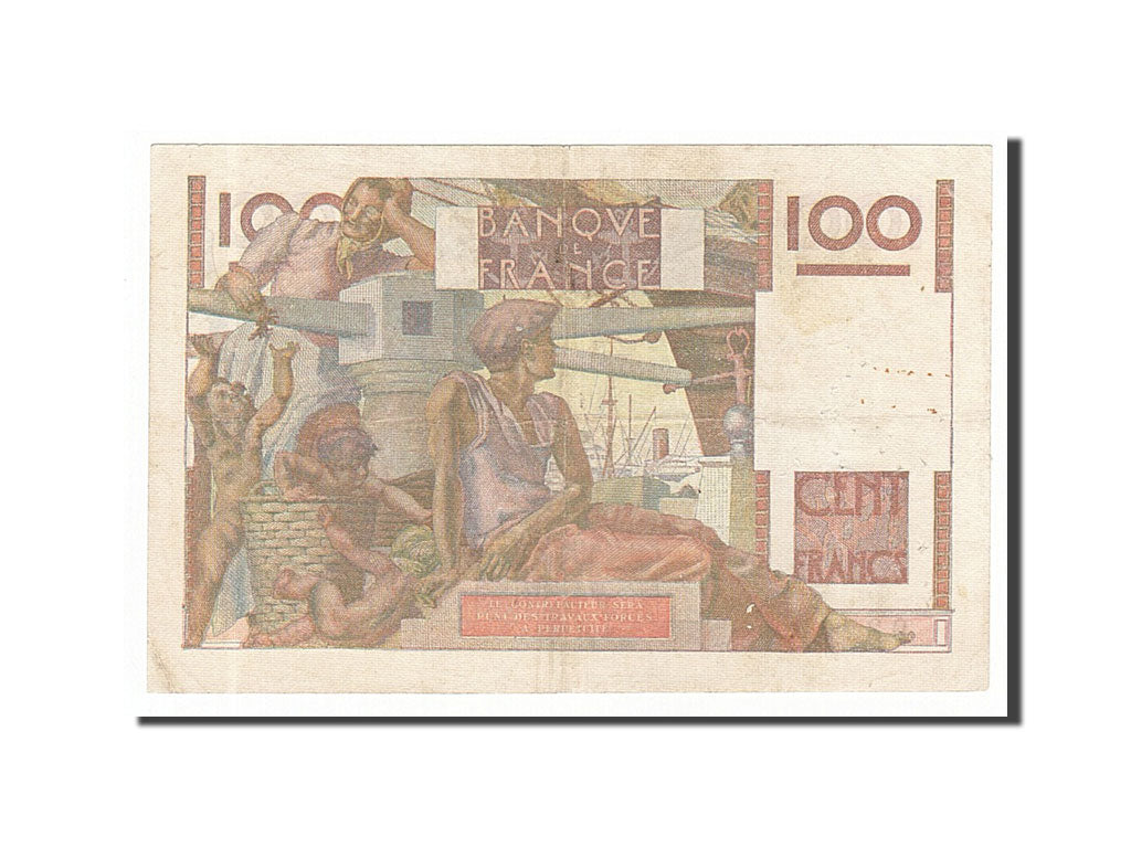 France, 100 Francs, 100 F 1945-1954 ''Jeune Paysan'', 1953, KM #128d,...