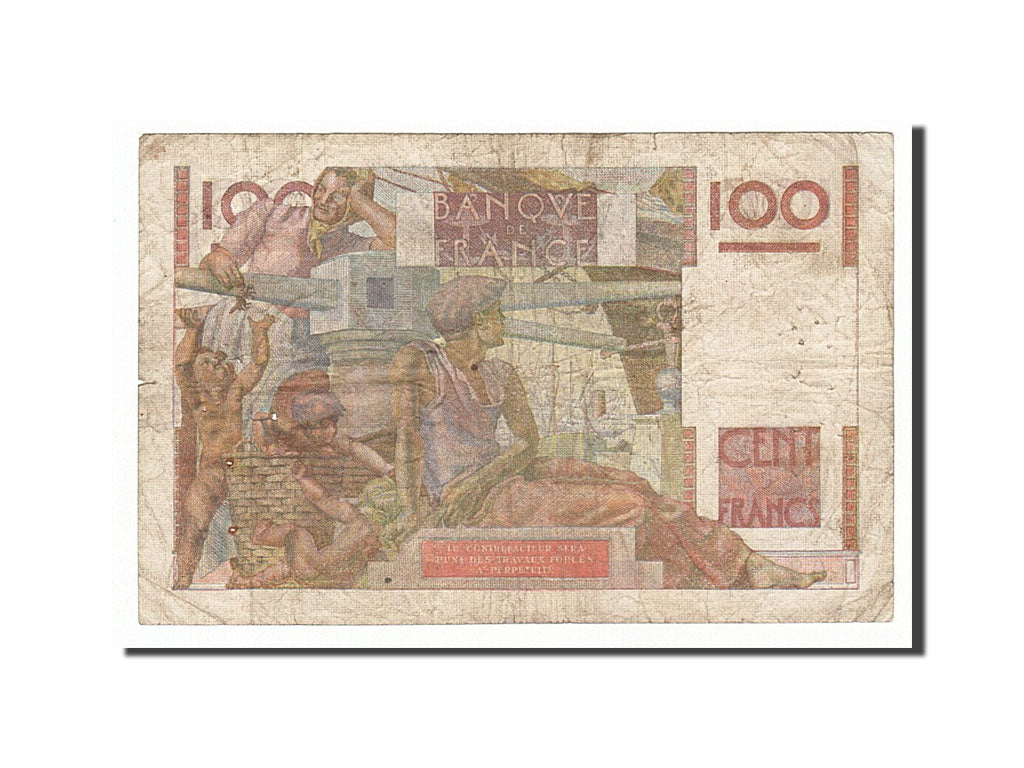 France, 100 Francs, 100 F 1945-1954 ''Jeune Paysan'', 1946, KM #128a,...