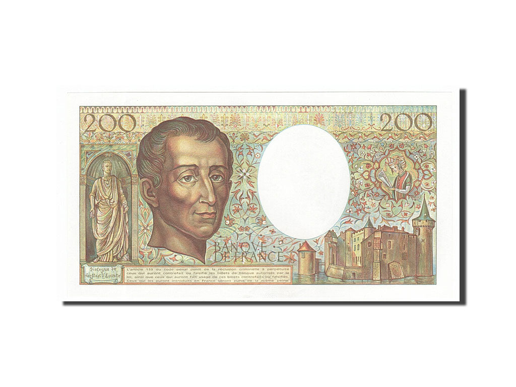 Banconote, Francia, 200 Francs, 200 F 1981-1994 ''Montesquieu'', 1982, SPL