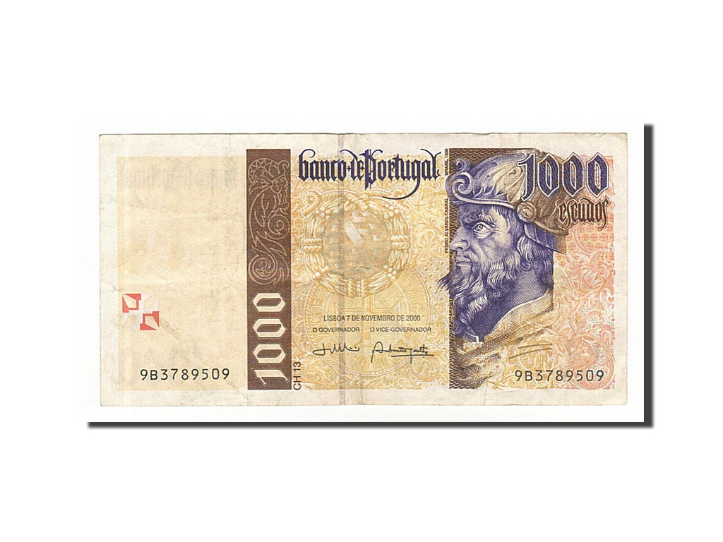 Portugal, 1000 Escudos type Cabral