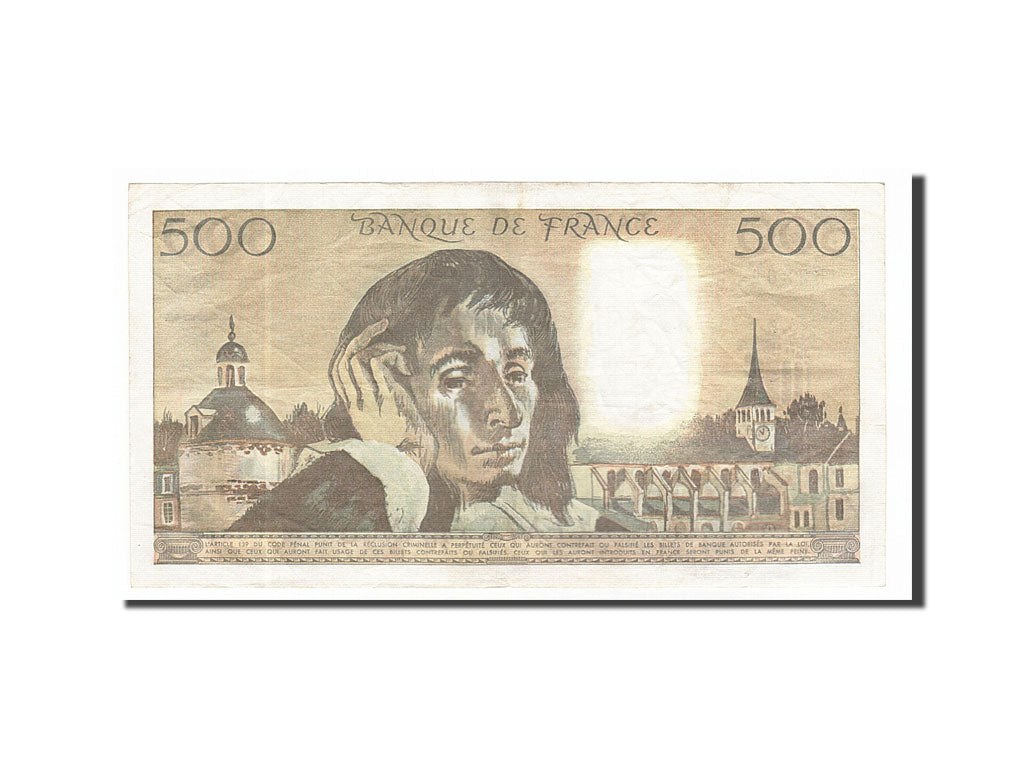 Billete, Francia, 500 Francs, 500 F 1968-1993 ''Pascal'', 1980, 1980-09-04, MBC