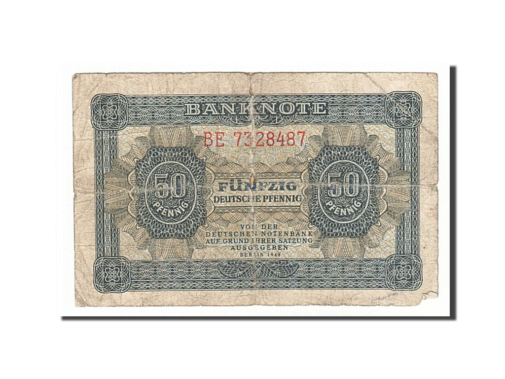 Germany - Democratic Republic, 50 Deutsche Pfennig, 1948, KM #8b, F(12-15),...