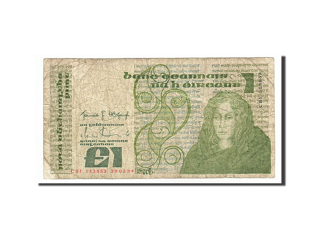 Ireland - Republic, 1 Pound, 1984, KM #70c, 1984-02-20, VF(20-25), CBI513853