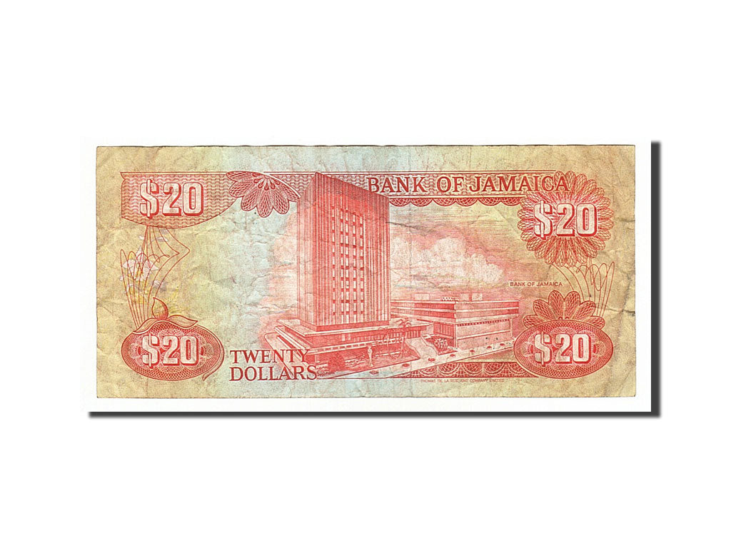 Banknote, Jamaica, 20 Dollars, 1995, 1995-02-01, VF(30-35)