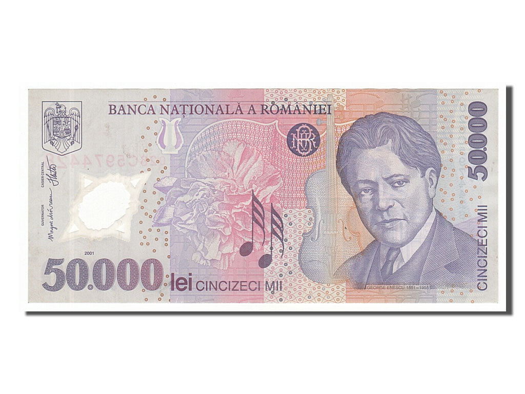 Roumanie, 50 000 Lei type Enescu