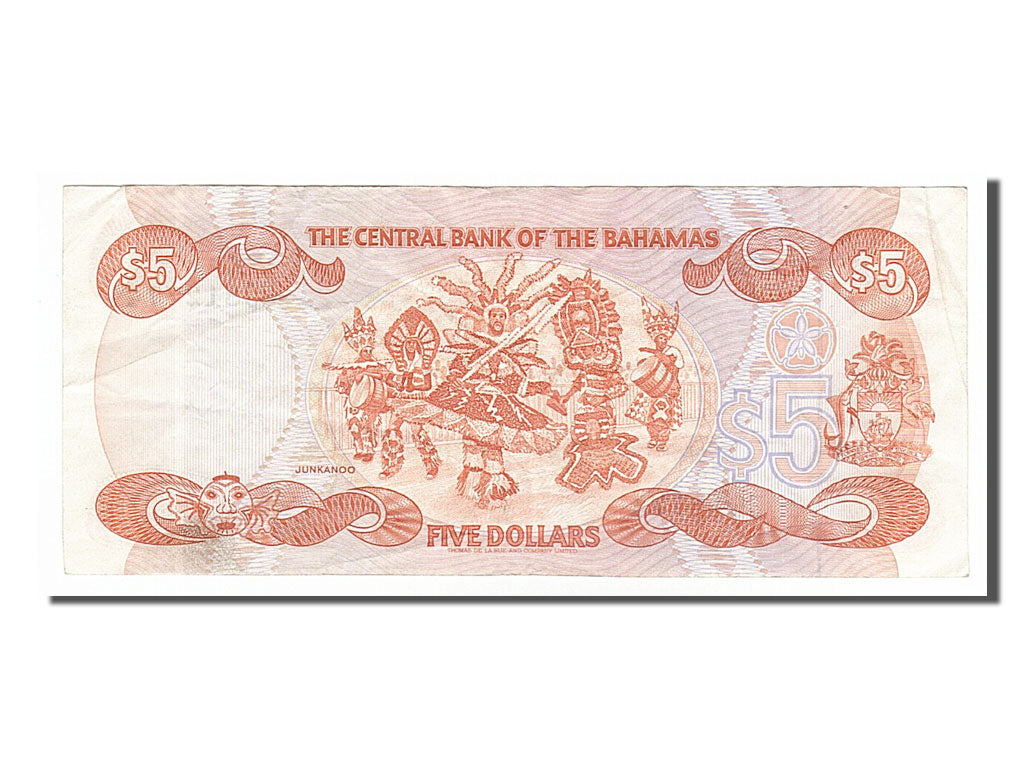 Billete, 5 Dollars, 1984, Bahamas, MBC