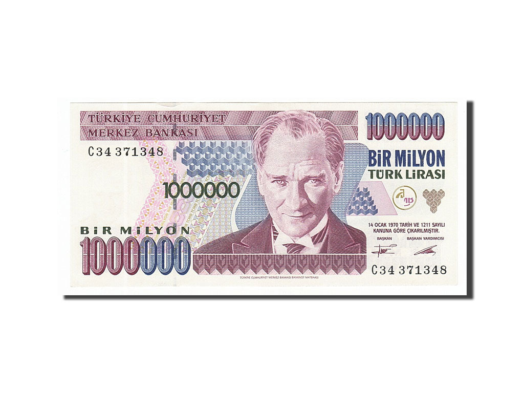 Banknote, Turkey, 1,000,000 Lira, 1995, UNC(65-70)